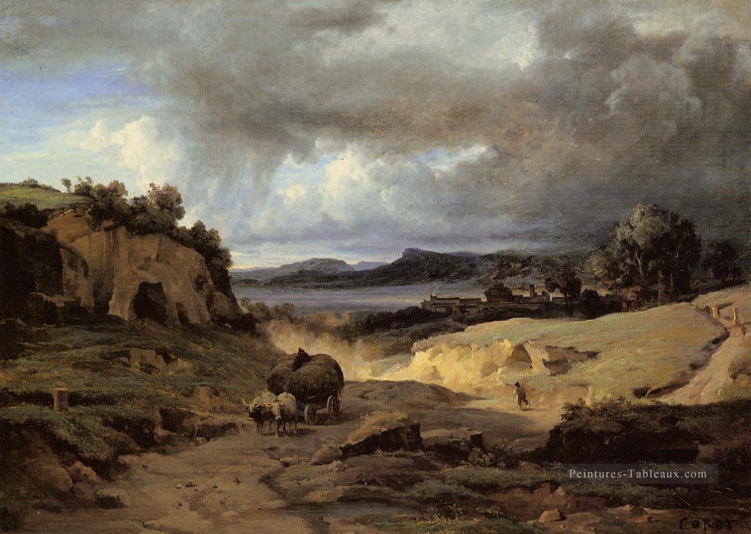 La Campanie romaine alias La Cervara Jean Baptiste Camille Corot Montagne Peintures à l'huile